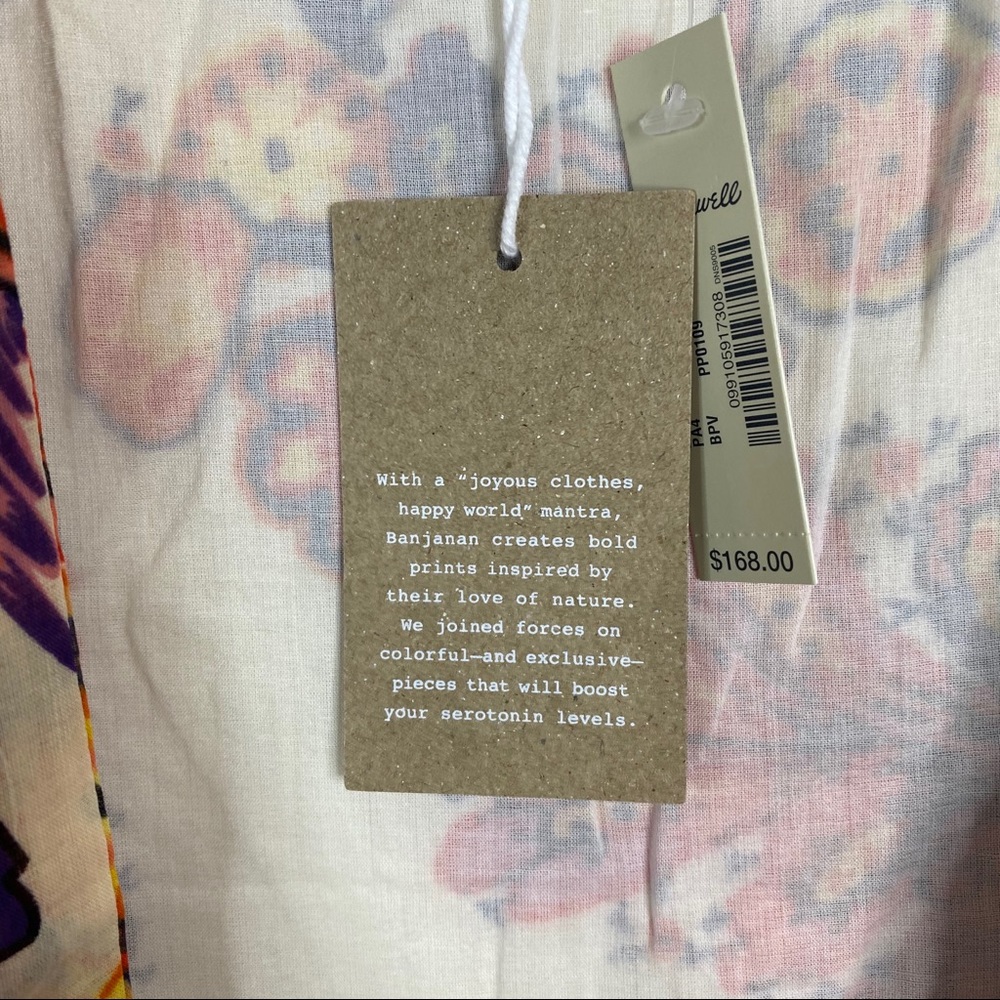 Madewell Banjanan Tropical Floral Wrap Midi Dress - Picture 12 of 14
